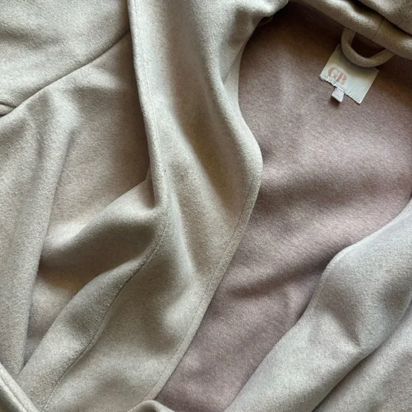 GB Chic Beige Wrap Coat - Picture 4 of 5